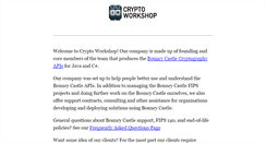 Desktop Screenshot of cryptoworkshop.com