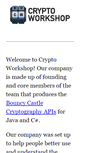 Mobile Screenshot of cryptoworkshop.com